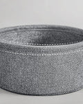 VASAGLE Masuta de cafea rotunda cu cos de stofa, statie de incarcare 2 prize si 2 USB, 45x50cm, gri argintiu
