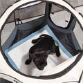 Tarc pliabil pentru animale de companie, diametru 91cm, gri crem