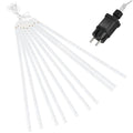 Instalatie de Craciun, 10 tuburi, 50cm, 480 LED, ploaie de meteoriti, albastru