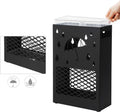 SONGMICS Suport metalic pentru umbrele, cu carlige si tava de picurare, 28x12x41cm, negru