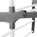 Uscator vertical pentru rufe, mobil si pliabil, cu doua umerase, 75x57x170cm, sarcina 20kg