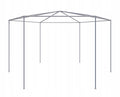 Pavilion cu plasa anti-insecte, fermoar, hexagonal, 200cm, Verde