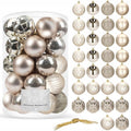 Set globuri de Craciun, 30 bucati, 6 modele, 8cm, auriu