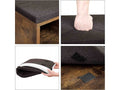 VASAGLE Banca pentru hol cu suport pentru pantofi, 10 compartimente, cu perna, 104x48x30cm, maro rustic