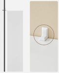 VASAGLE Biblioteca cu 7 compartimente deschise, MDF, 50x24x106cm, alb