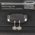 Leziter Valiză mare TraveLux Light din piele moale, 76x50x29 cm, neagră