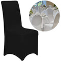 Husa pentru scaune de evenimente, marime universala, poliester si spandex, negru