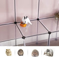 SONGMICS Tarc pentru animale mici rozatoare, din plastic, modulara DIY, 143x108x92cm, alb