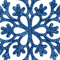 Decoratiune brad fulg de zapada, set 12 bucati, 10cm, albastru