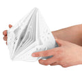 Stea decorativa 3D din hartie ajurata, 50cm, alba