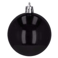 Set globuri de Craciun, 20 bucati, 5 modele, 6cm, negru