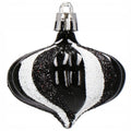 Set globuri si decoratiuni de Craciun, 77 piese, diverse dimensiuni, negru