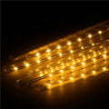 (DL) Instalatie de Craciun, 8 tuburi, 30cm, 144 LED, ploaie de meteoriti, galben