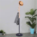Cuier tip pom din metal Sersimo, 6 agatatoare, 180cm, negru maro