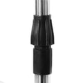 Suport pentru haine pe roti, sina dubla, reglabil pe inaltime si latime, din aluminiu cromat, 155x45x150cm, argintiu