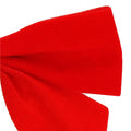 Set 6 ornamente pentru bradul de Craciun, fundita, 8cm, rosu