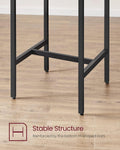 VASAGLE Set masa si scaune de bar, masa 60x60x90cm si 2 scaune 30x40x65cm, stil industrial, maro rustic