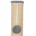 Ansamblu de joaca pentru pisici, cu loc pentru zgariat si sfoara, 75cm, gri inchis