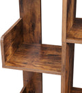 VASAGLE Biblioteca stil arbore, cu 13 rafturi de depozitare, colturi rotunjite, 86x25x140cm, maro rustic