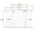 Poarta de siguranta Safety Gate pentru scari, ajustabila 118-127 cm, din otel, alba