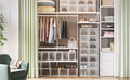 SONGMICS Cutii de pantofi, set de 18 organizatoare stivuibile, structura rezistenta ABS, 35x25x19cm, transparent