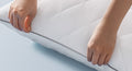 SONGMICS Perna reversibila cu 2 fete pentru iarna sau vara, 80x80 cm, umplutura 1200 g, alb