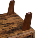 VASAGLE Comoda pentru TV, cu 2 usi si 2 rafturi deschise, 40x140x50cm, maro rustic