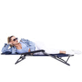 Sezlong pliabil SERSIMO GC12, Relax Zero Gravity, 80x60x153cm, Albastru inchis