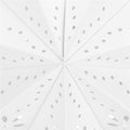 Stea decorativa 3D din hartie ajurata, 50cm, alba