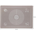 Plansa din silicon alimentar de framantat aluat, rezistenta la temperaturi ridicate, 65x45cm, gri