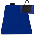 Patura pentru picnic sau plaja, cu folie izolatoare si maner, 150x200cm, albastru cobalt