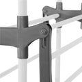 Uscator vertical pentru rufe, mobil si pliabil, cu doua umerase, 75x57x170cm, sarcina 20kg