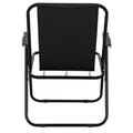 Scaun de plaja Sersimo, pliabil, 100kg, 52x73cm, negru