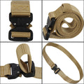 Curea centura Tactical Combat pentru barbati 3.7x125cm, rezistent, maro