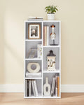 VASAGLE Biblioteca cu 7 compartimente deschise, MDF, 50x24x106cm, alb