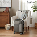 Leziter TraveLux Pro – bagaj de mână cu carcasă rigidă și roți detașabile, 40x30x20 cm, gri