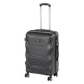 Leziter Valiză TraveLux Max de dimensiuni medii, cu carcasă rigidă, 68x45x25 cm, negru