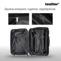 Leziter Valiză TraveLux Max de dimensiuni medii, cu carcasă rigidă, 68x45x25 cm, negru