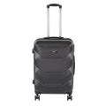 Leziter Valiză TraveLux Max de dimensiuni medii, cu carcasă rigidă, 68x45x25 cm, negru