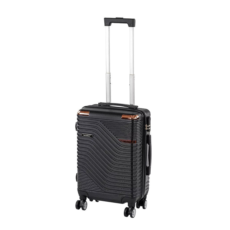 Leziter TraveLux Urban – bagaj de mână cu carcasă rigidă și roți detașabile, 40x29x19 cm, negru