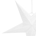 Stea decorativa 3D din hartie ajurata, 60cm, alba