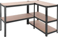 SONGMICS Raft de depozitare metalic, cu rafturi din MDF, 5 polite, max. 875 kg, 180x90x40cm, negru