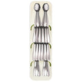 Organizator tacamuri sertar, 5 compartimente, 40x11x5,5cm, alb