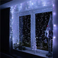 Ghirlanda luminoasa tip perdea 300 LED-uri, 3x3m, pentru interior, alimentare USB, alb rece