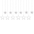 Ghirlanda luminoasa tip perdea cu stelute 138 LED-uri, 2m, pentru interior/exterior, iluminare multicolor
