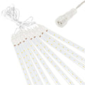 Instalatie de Craciun, 10 tuburi, 50cm, 480 LED, ploaie de meteoriti, albastru