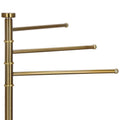 Suport cuier pentru prosoape cu 3 brate, inaltime 86cm, auriu lucios
