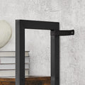 VASAGLE Biblioteca cu 14 rafturi din lemn, cadru metalic, 24x158x166cm, stil industrial, maro rustic si negru