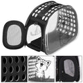 Geanta pentru transport animale de companie pisica sau catel, M, 42x26x32 cm, transparent
