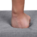 VASAGLE Banca pentru hol cu suport pentru pantofi, 10 compartimente, cu perna, 104x48x30cm, alb